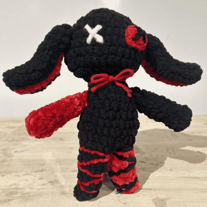 Red/Black Stitch Bunny